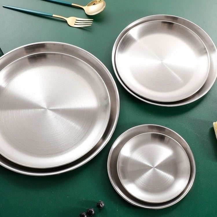 Dĩa Vàng Inox 201 Khay Decor Vàng Cho Bàn Tiệc