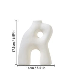 Bình Gốm Cắm Hoa Khô Scandinavian Tối Giản