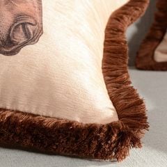 Vỏ Gối Sofa Sang Trọng - Họa Tiết Ngựa Phong Cách Hoàng Gia