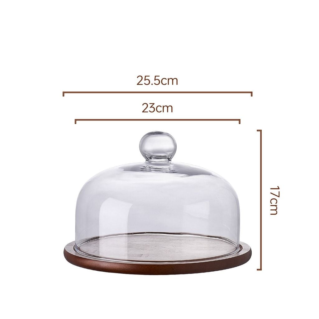 Dĩa Gỗ Cổ Điển Có Nắp Đậy Bày Trí Bàn Tiệc