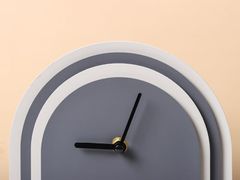 Đồng Hồ Để Bàn Kiểu Vòm Phối Da Bắc Âu