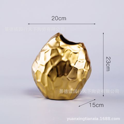 Bình Hoa Khô, Đĩa Trái Cây Kim Loại Trang Trí Phòng Khách Phong Cách Mỹ