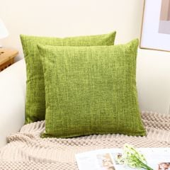 Vỏ Gối Tựa Lưng Bố Gai Màu Trơn