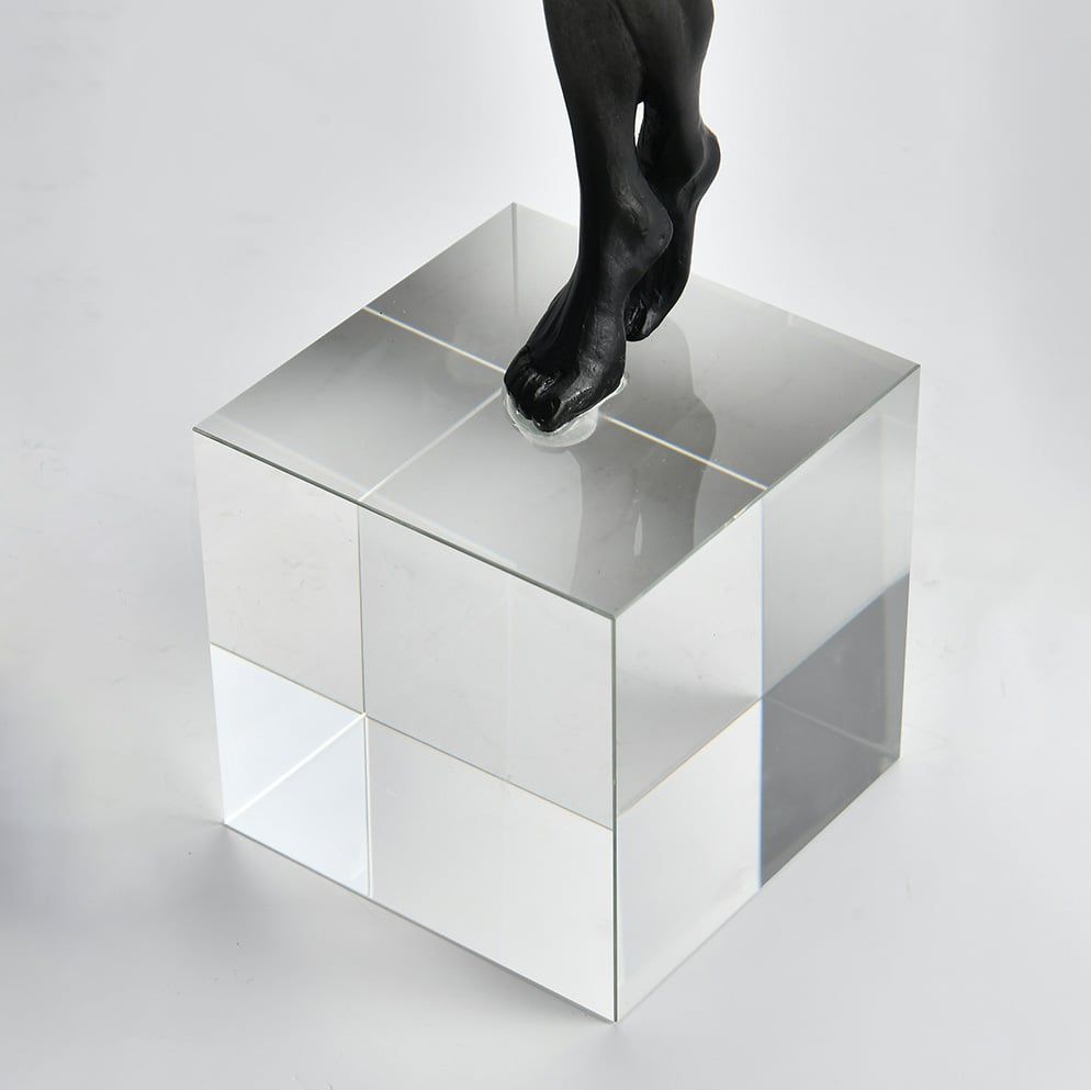 Tượng Trang Trí Hình Thiên Thần Tự Do Đôi Cánh Kim Loại