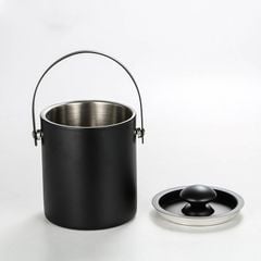 Xô Ướp Lạnh Rượu Bia Inox Có Nắp Và Tay Xách