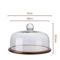 Dĩa Gỗ Cổ Điển Có Nắp Đậy Bày Trí Bàn Tiệc