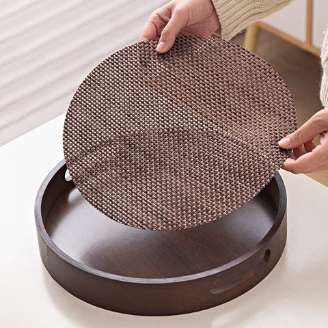 Khay Phục Vụ Giả Mây Có Tay Cầm Đựng Trà Cà Phê