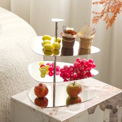 Kệ Trưng Bày Bánh Trái Cây 3 Tầng Cho Tiệc Buffet