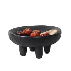 Khay Gỗ Decor Có Chân Đựng Trái Cây Wabi Sabi Trang Trí Bàn