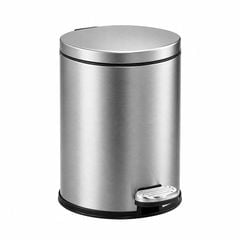 Thùng Rác Inox Đạp Chân Nắp Êm Cho Khách Sạn