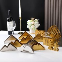 Kẹp Giữ Khăn Ăn Inox Trang Trí Bàn Tiệc
