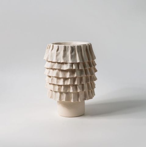 Bình Hoa Gốm Thủ Công Kiểu Xếp Ply