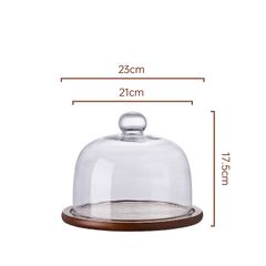 Dĩa Gỗ Cổ Điển Có Nắp Đậy Bày Trí Bàn Tiệc