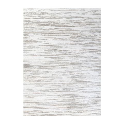 Thảm Trải Sàn Dệt Sọc Trắng Xám Tối Giản Phong Cách Ý FLAWESS