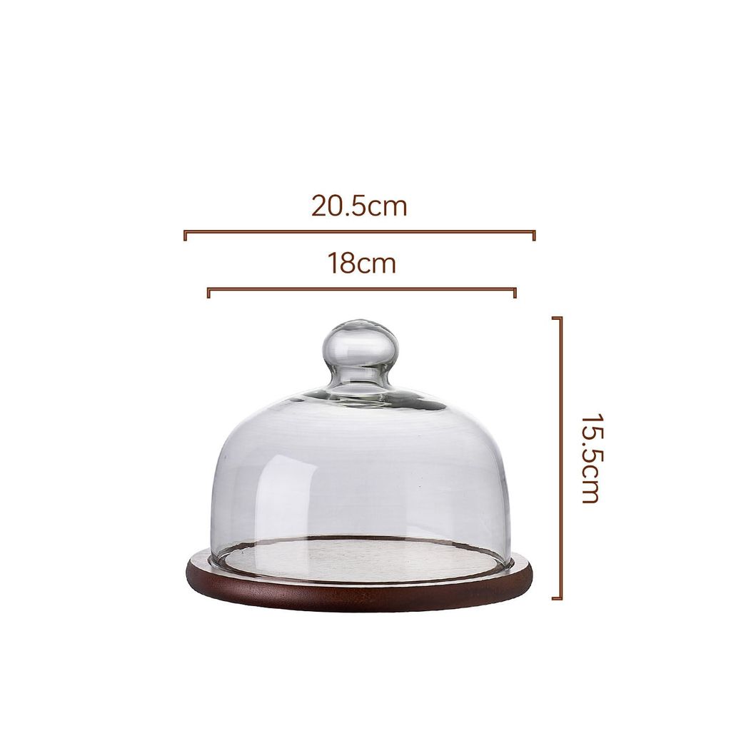 Dĩa Gỗ Cổ Điển Có Nắp Đậy Bày Trí Bàn Tiệc