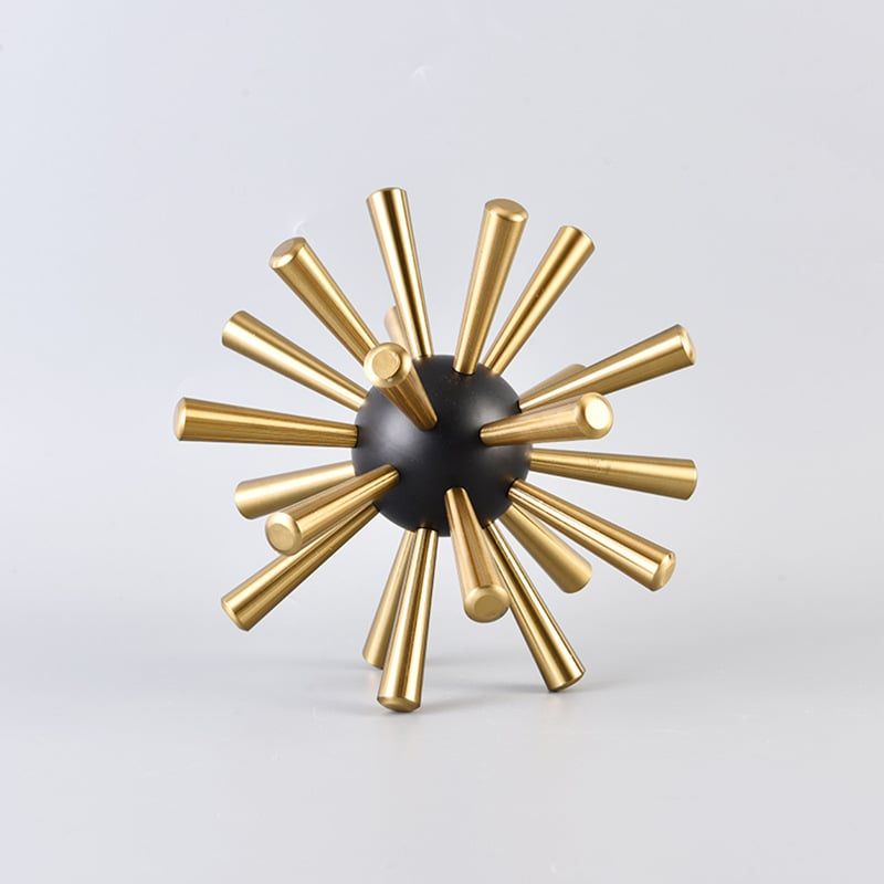 Đồ Trang Trí Tủ Kệ Quả Cầu Gai Hợp Kim Sáng Tạo