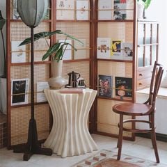 Đôn Trang Trí Hình Trụ Xoắn Hiện Đại Phong Cách Wabi Sabi