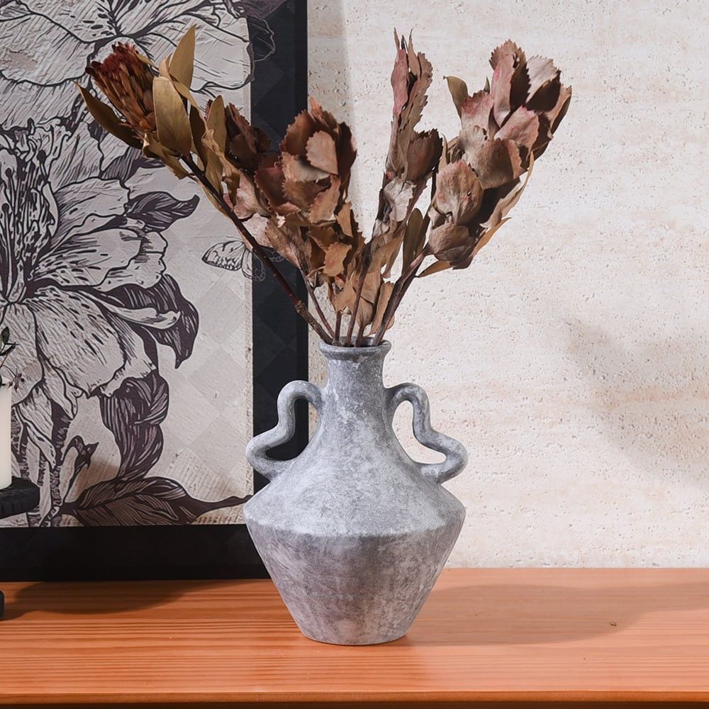 Bình Hoa Gốm Trang Trí Elara Tối Giản