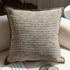 Vỏ Gối Tựa Lưng Nâu Maillard Phong Cách Wabi Sabi