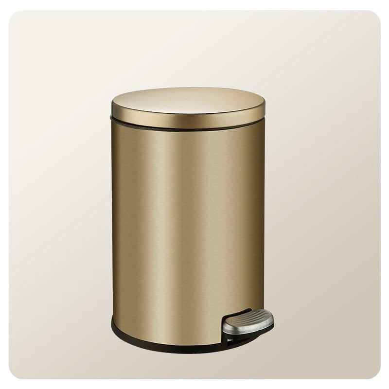 Thùng Rác Inox Đạp Chân Nắp Êm Cho Khách Sạn
