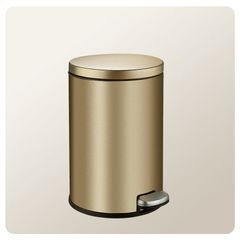 Thùng Rác Inox Đạp Chân Nắp Êm Cho Khách Sạn