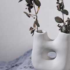 Bình Gốm Cắm Hoa Khô Scandinavian Tối Giản