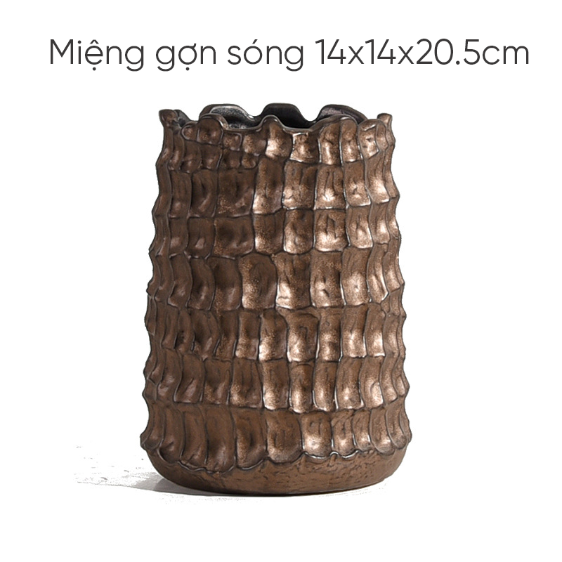 Bộ Bình Hoa Forge Phong Cách Organic Rustic