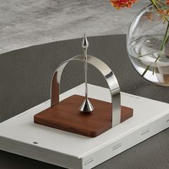 Giá Đựng Khăn Giấy Để Bàn Đế Gỗ Khung Inox Cao Cấp