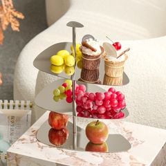 Kệ Trưng Bày Bánh Trái Cây 3 Tầng Cho Tiệc Buffet