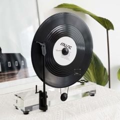 Đồ Trang Trí Đĩa Than Pha Lê Giao Thoa Bauhaus Hiện Đại