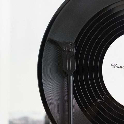 Đồ Trang Trí Đĩa Than Pha Lê Giao Thoa Bauhaus Hiện Đại