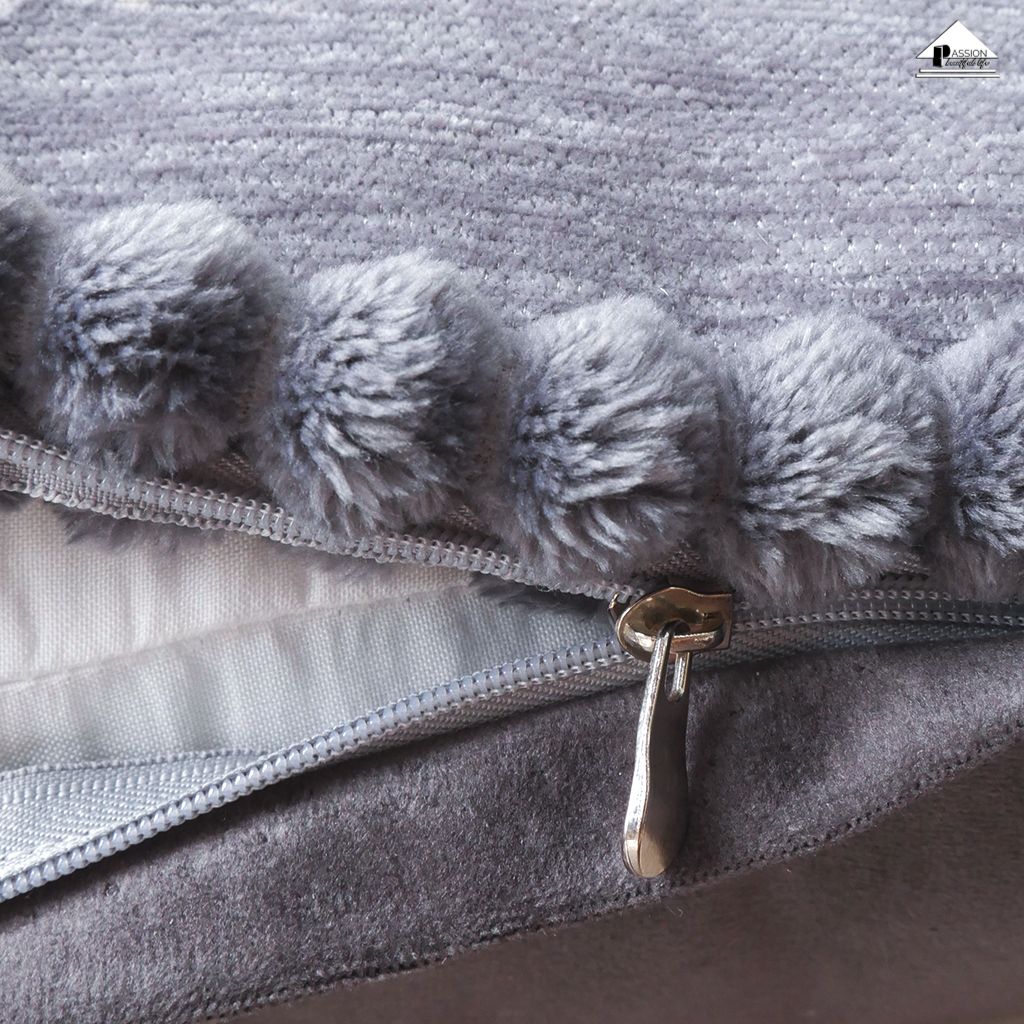 Vỏ Gối Tựa Lưng Sofa Jacquard Dập Thêu Hoa Lan Nổi