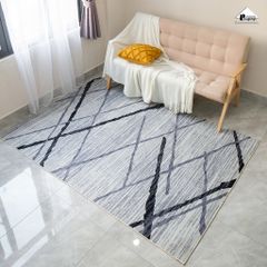 Thảm nhung trải sàn trang trí phòng khách sang trọng