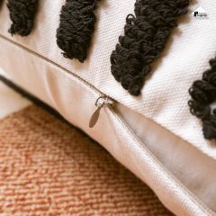 Vỏ Gối Tựa Lưng Sofa Nordic Bohemian Tua Rua Họa Tiết Mèo