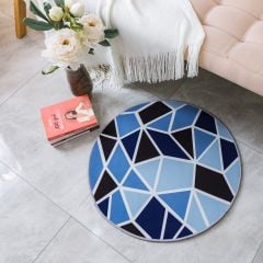 Thảm tròn nhung nỉ họa tiết in hình 3D