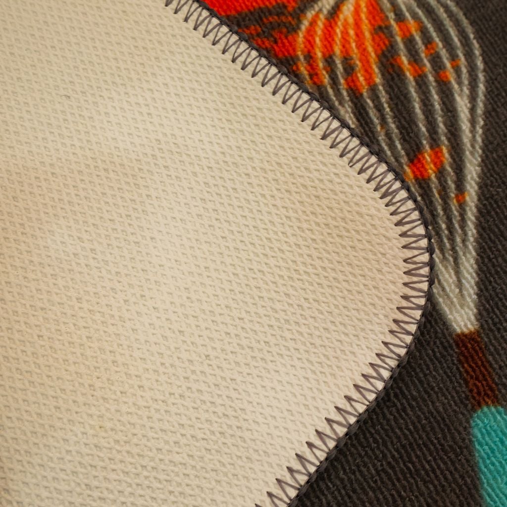 Set 2 Thảm Bếp Sợi Lưới Đan Len Đế Chống Trượt Cao Cấp