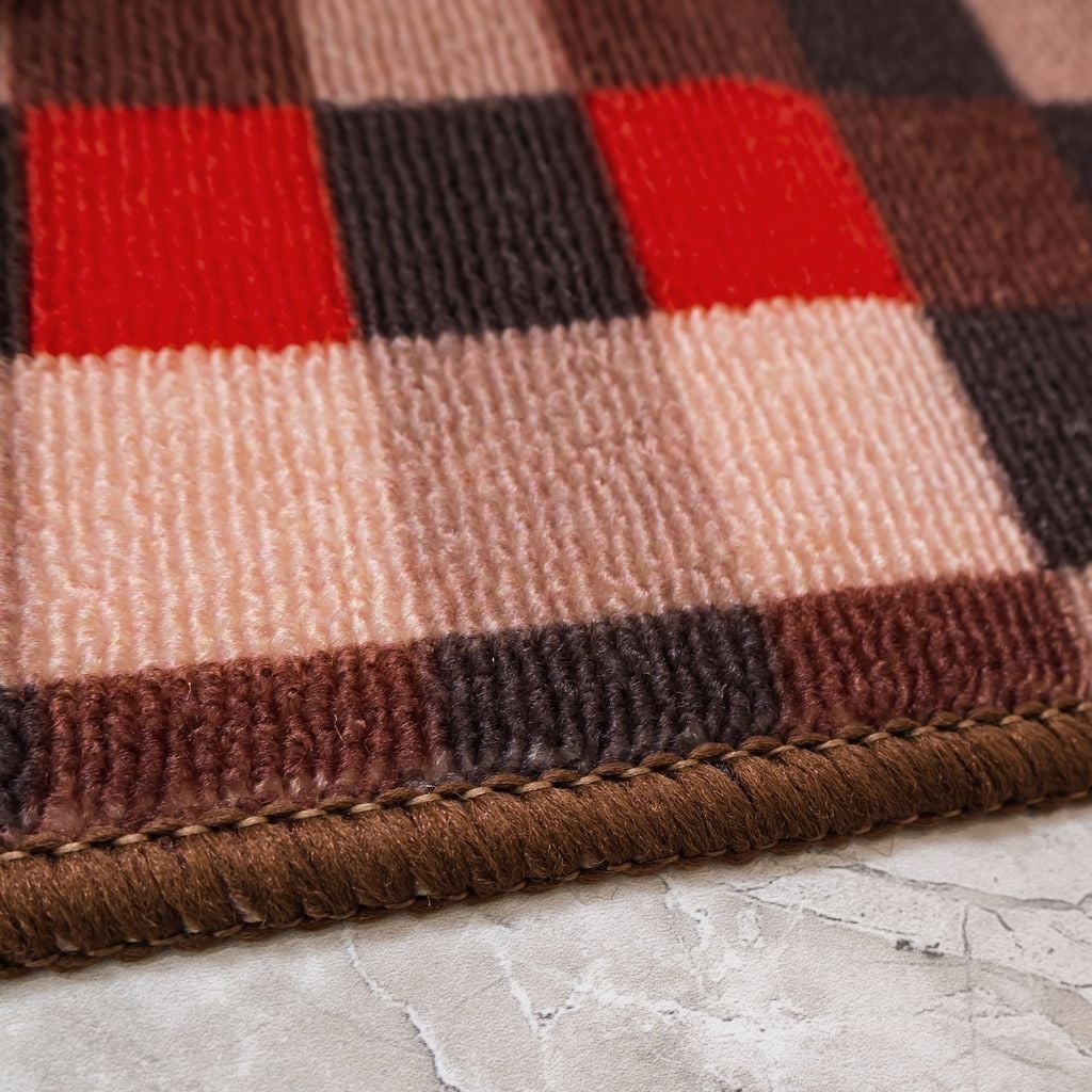 Set 2 Thảm Bếp Sợi Lưới Đan Len Đế Chống Trượt Cao Cấp