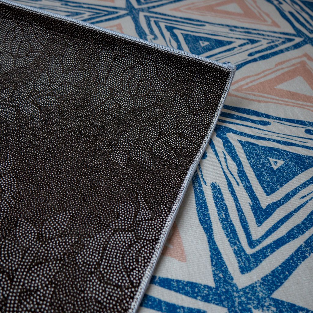 Thảm trải sàn trang trí nhung nỉ hình học phong cách hiện đại