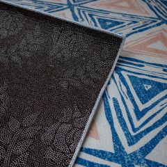 Thảm trải sàn trang trí nhung nỉ hình học phong cách hiện đại