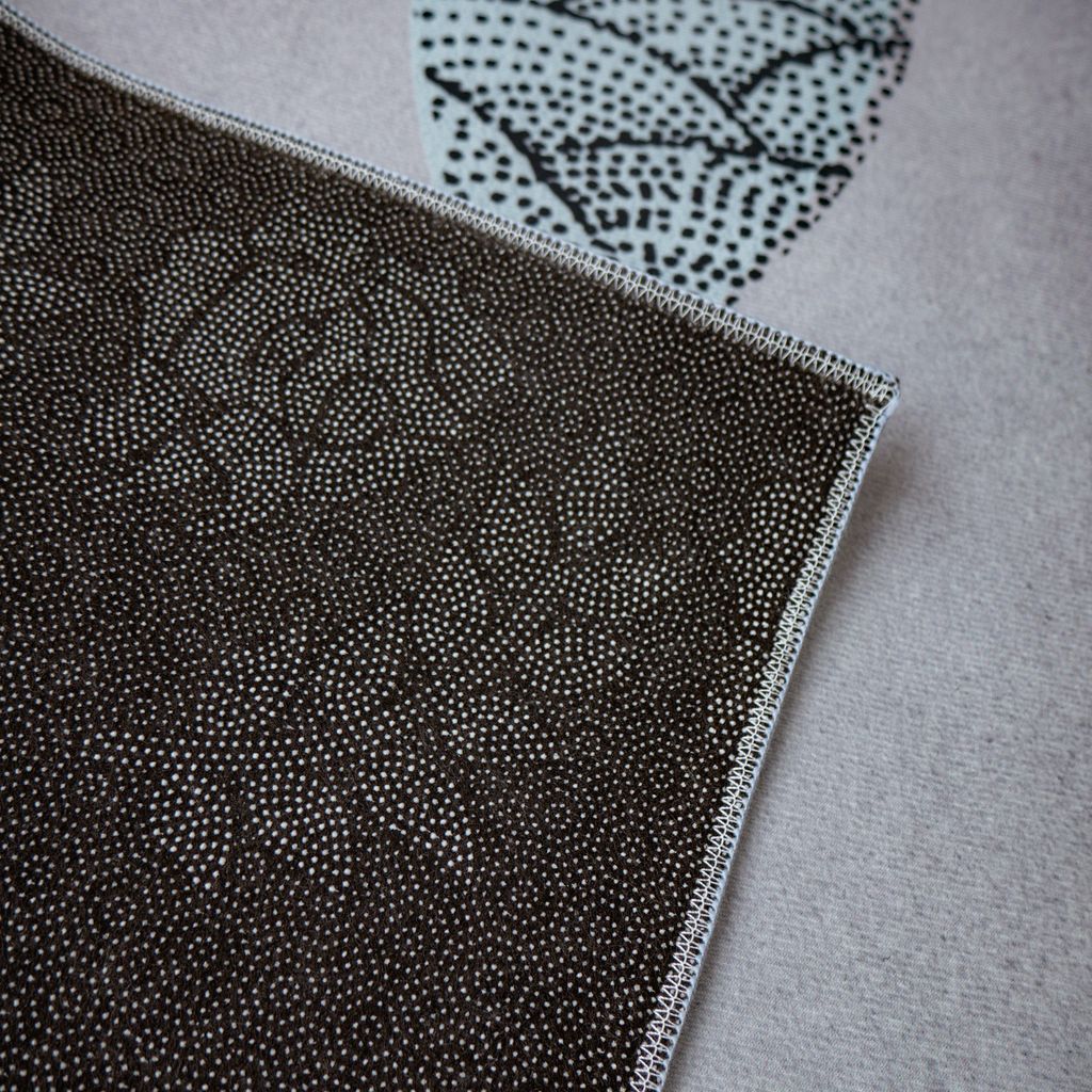 Thảm Nhung Trang Trí Phòng Họa Tiết Cá Xanh Pinellia