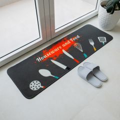 Set 2 Thảm Bếp Sợi Lưới Đan Len Đế Chống Trượt Cao Cấp