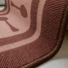 Set 2 Thảm Bếp Sợi Lưới Đan Len Đế Chống Trượt Cao Cấp