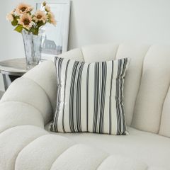 Vỏ Gối Tựa Lưng Sofa Hoa Lụa Sọc Vàng Sang Trọng Chất Êm Ái