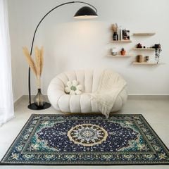 Thảm Nhung Nỉ Trang Trí Thảm Bali Nhung Họa Tiết Cổ Điển Sang Trọng