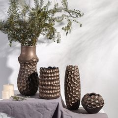 Bộ Bình Hoa Forge Phong Cách Organic Rustic