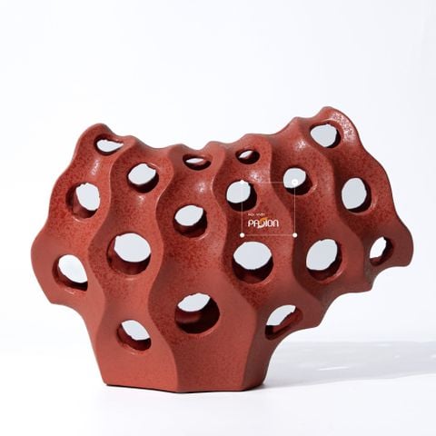 Bộ Đôi Tượng Trang Trí Hình Học San Hô Prisma