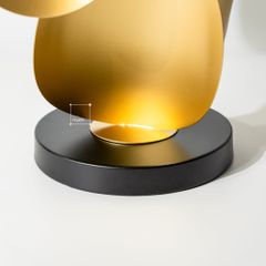 Tượng Trang Trí Bằng Kim Loại Lá Tròn Xếp Tầng Mô Hình