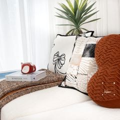 Vỏ Gối Tựa Lưng Phong Cách Ý Mix Hoa Văn