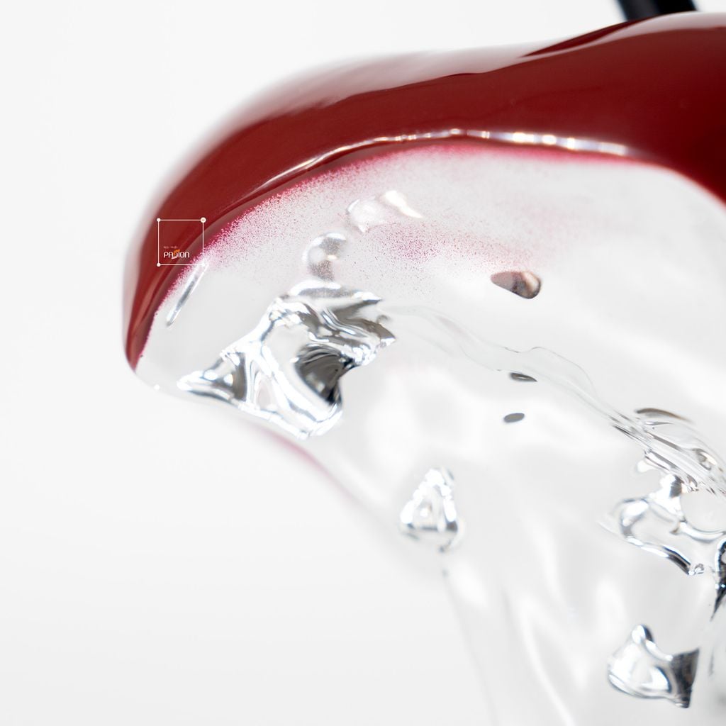 Tượng Decor Quả Táo Resin Trừu Tượng Phối Bạc