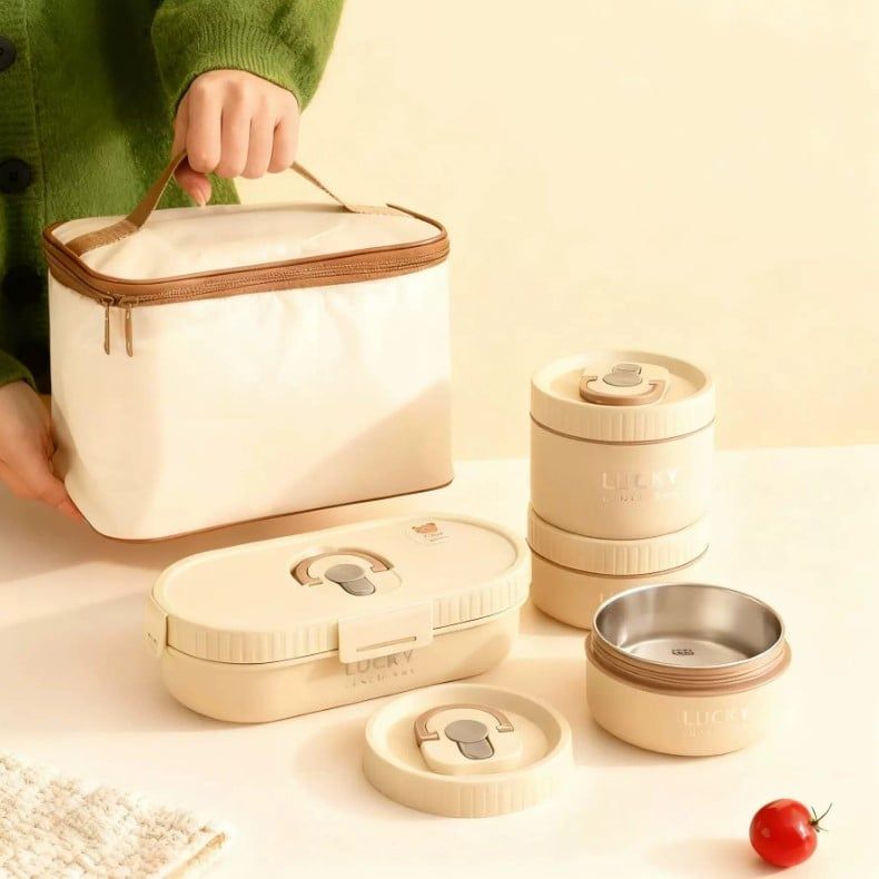 Hộp Cơm Cách Nhiệt Bằng Thép Không Gỉ 304